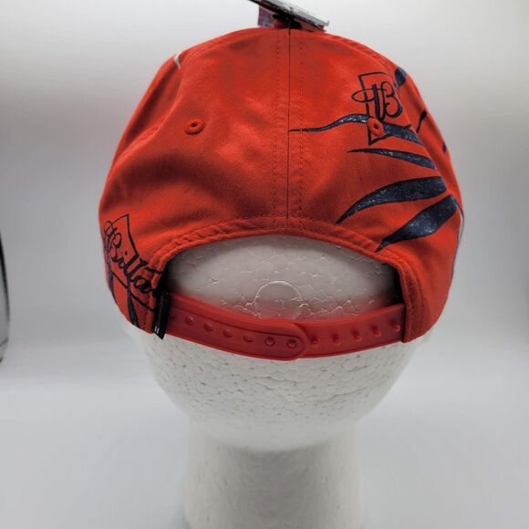 Billabong X Budweiser Mens Womens Hat Snapback Vacay Tropical Red Blue Floral - Picture 5 of 12